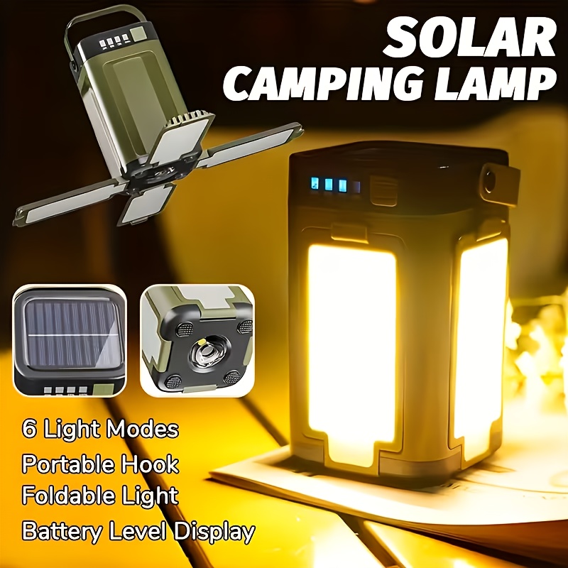 Outdoor Lighting Bulbs - Lampu Camping Portabel Tenaga Surya Lipat