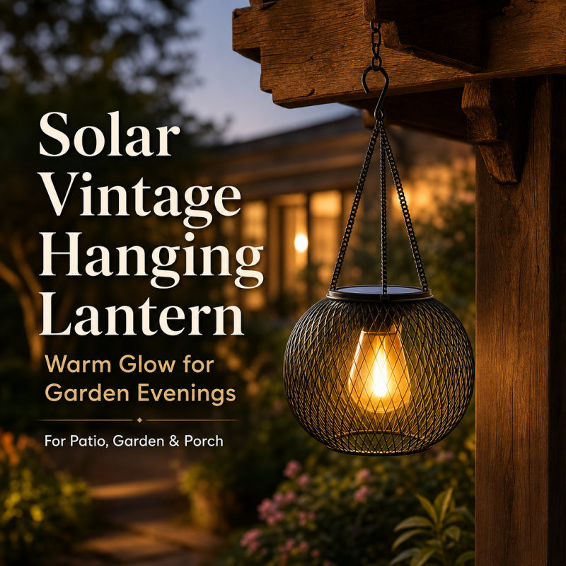 Outdoor Lighting Modern - Lampu Lantai Gantung LED Tenaga Surya