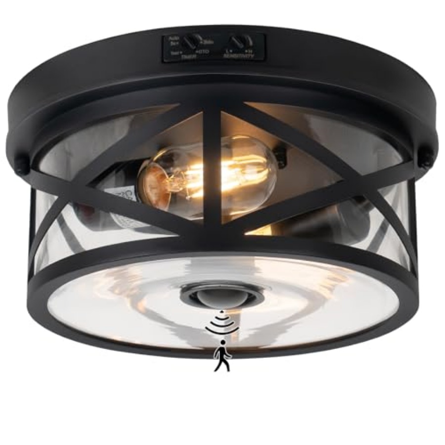 Outdoor Lighting With Sensor - Lampu Langit-langit Luar Ruangan dengan Sensor