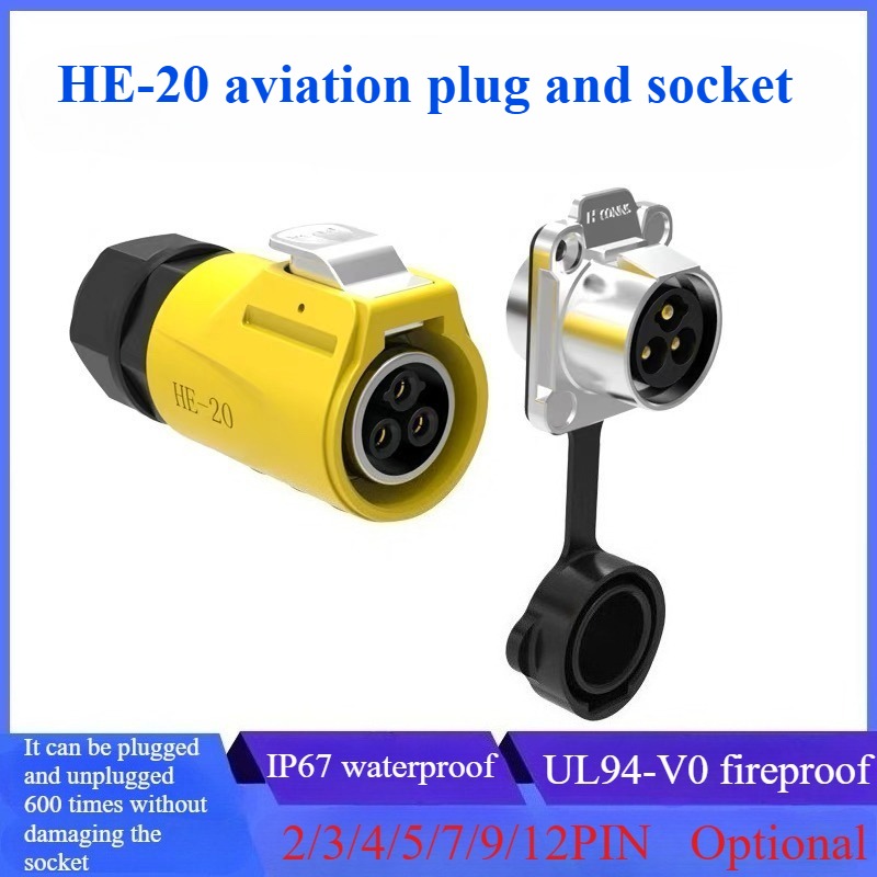 Outdoor Lighting Wire Connectors - Konektor Daya AC DC HE20 Industri