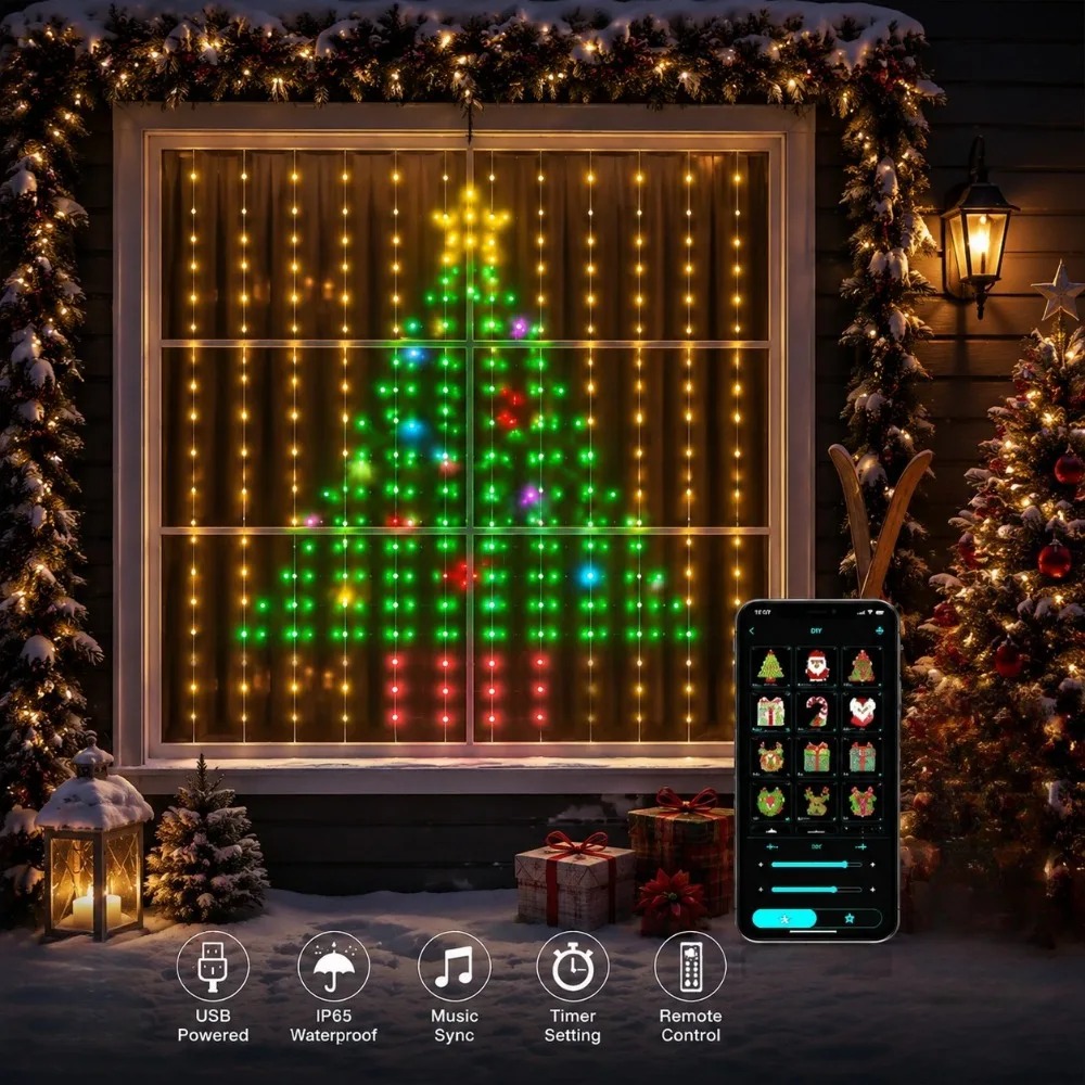 Lampu Tirai LED Pixel untuk Lu - Outdoor Lighting For Garden ulasan dan harga