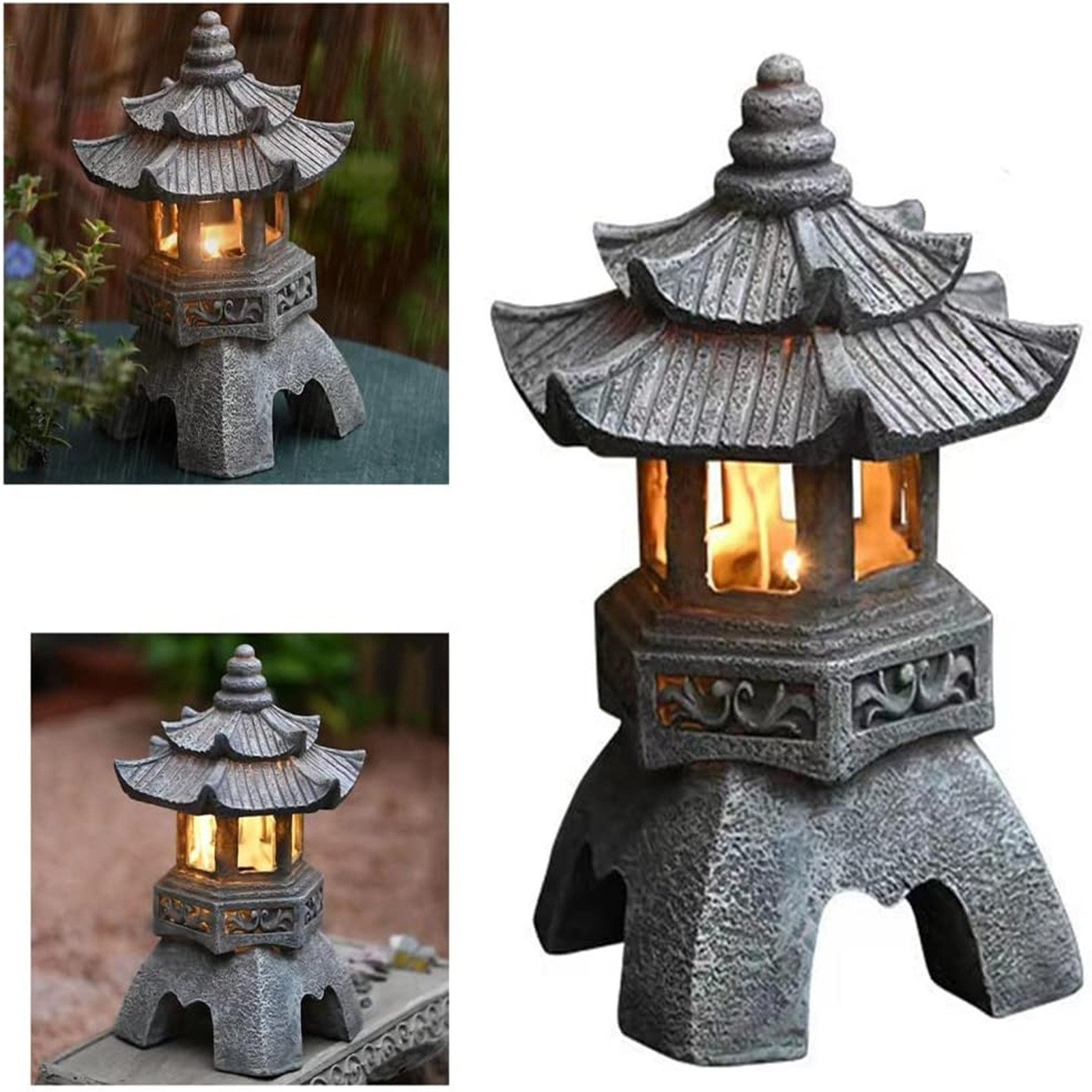 Pagoda patung tenaga surya lua - Outdoor Lighting Architectural ulasan dan harga