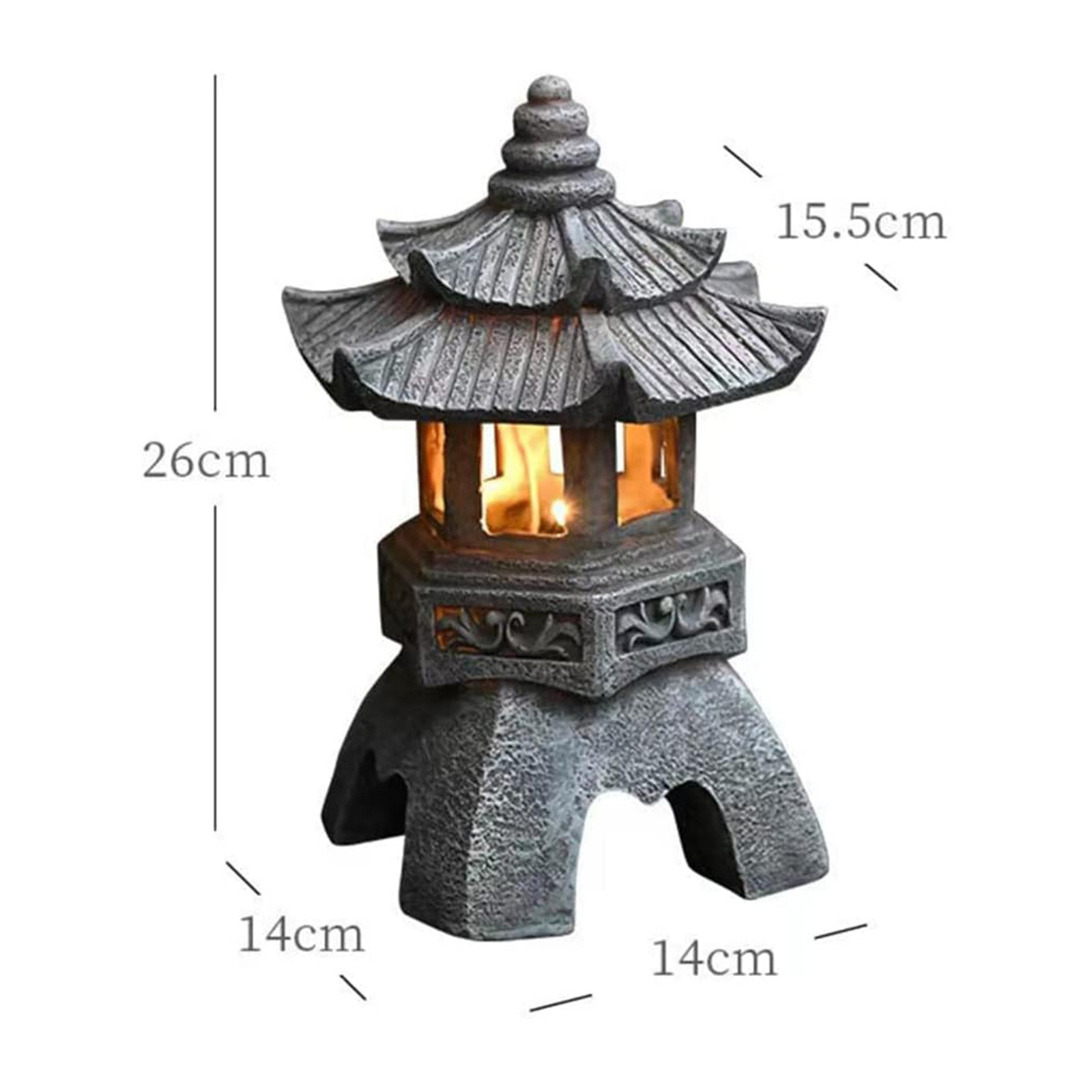 Pagoda patung tenaga surya lua - Outdoor Lighting Architectural ulasan dan harga