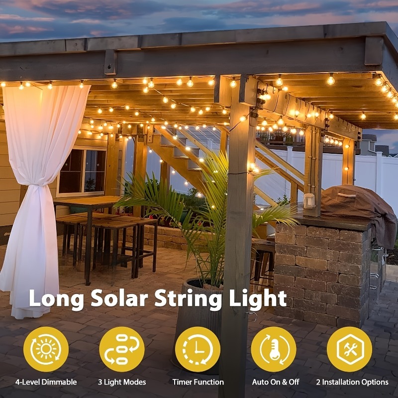 Lampu String Tenaga Surya G40  - Outdoor Lighting Controller ulasan dan harga