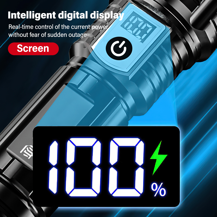 Senter LED 200000LM Daya Tingg - Outdoor Lighting Battery Operated ulasan dan harga