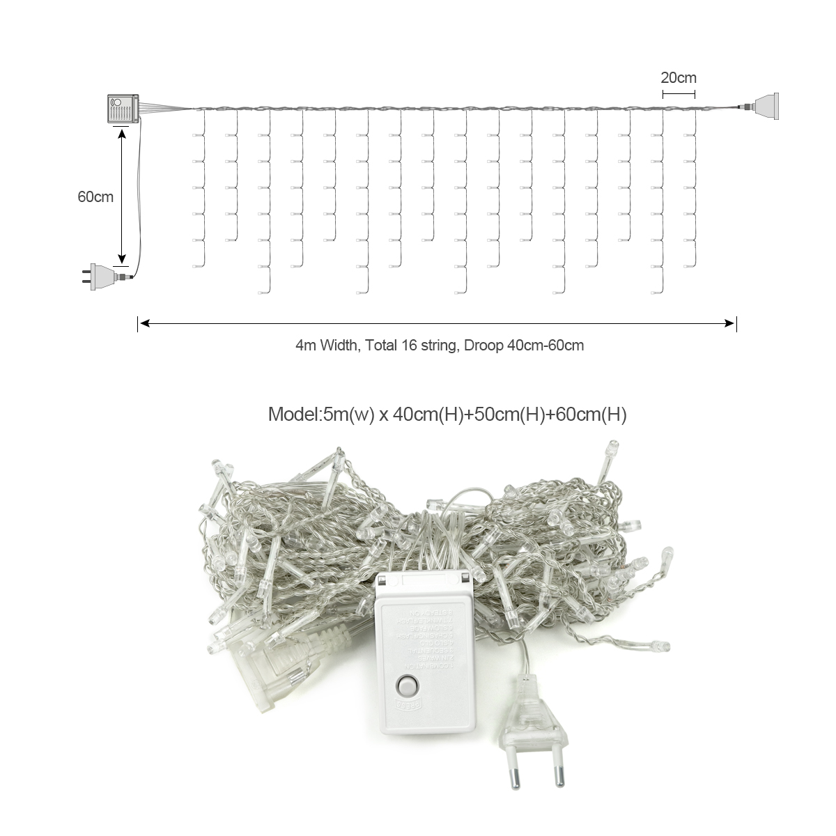 Lampu Natal 5M untuk Luar Ruan - Outdoor Lighting Sconce ulasan dan harga