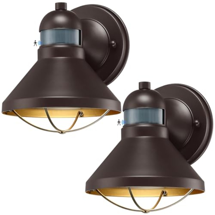 2 Paket Lampu Dinding LED Sens - Outdoor Lighting Sconce ulasan dan harga