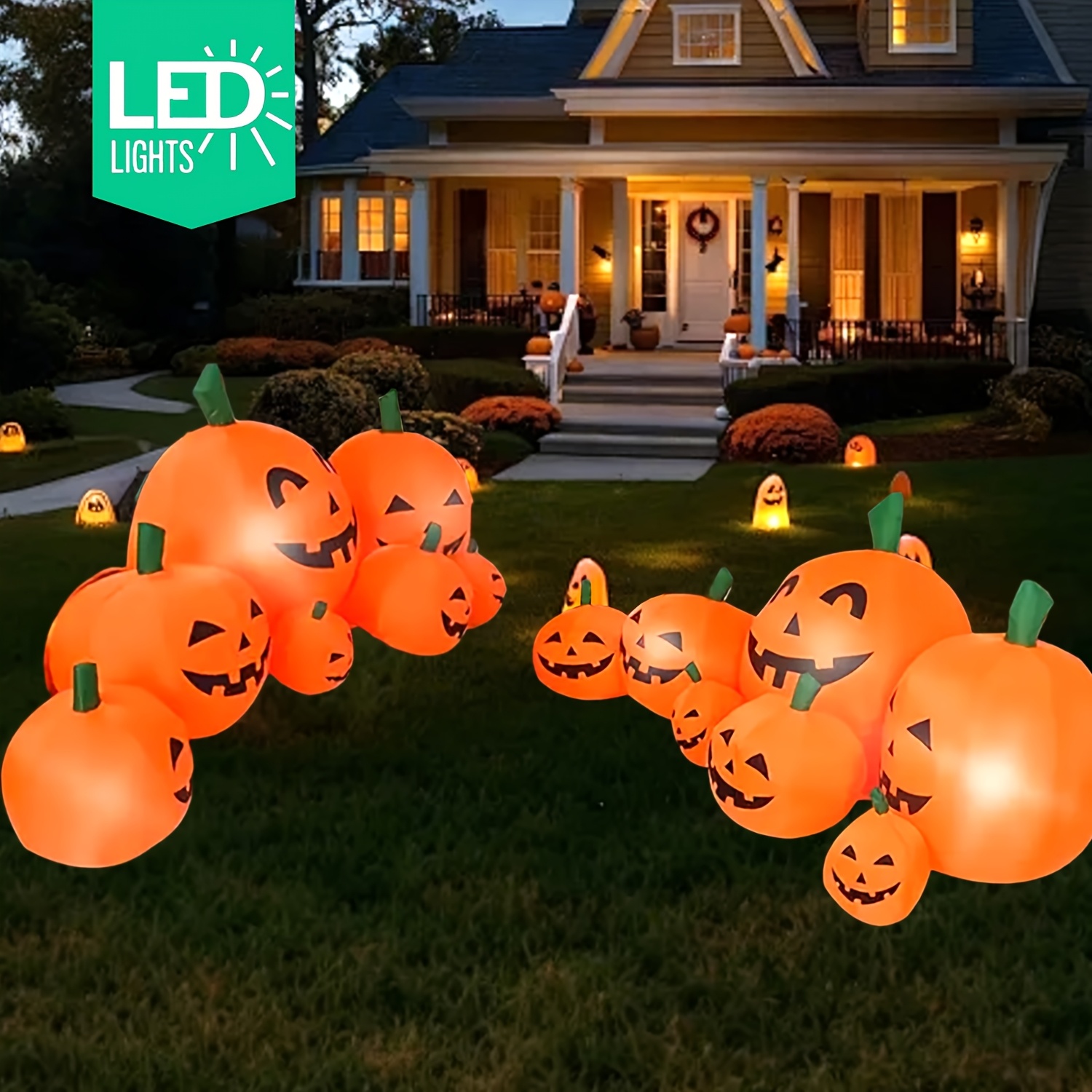 BARU! Dekorasi Labu Tiup Hallo - Outdoor Lighting Ideas For Party ulasan dan harga
