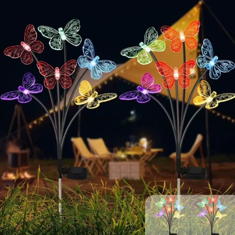 Lampu Kupu-Kupu Tenaga Surya,  - Outdoor Lighting For Garden ulasan dan harga