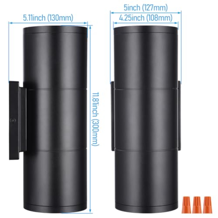Lampu Dinding LED Silinder 300 - Outdoor Lighting Sconce ulasan dan harga