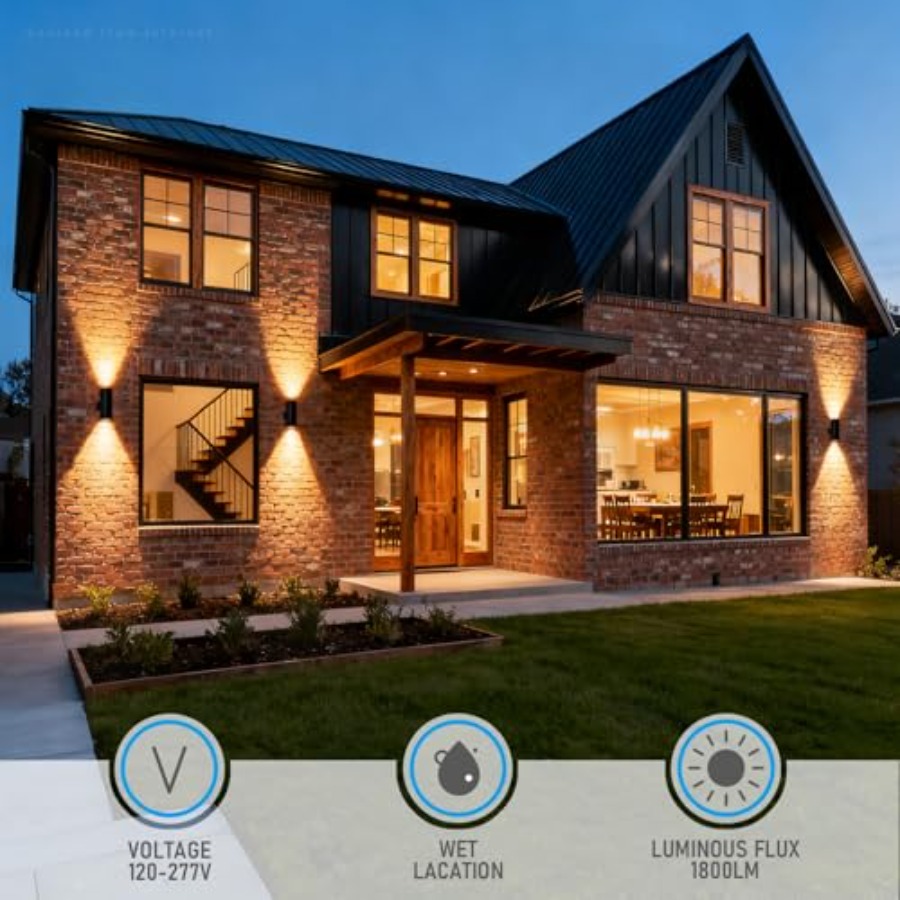 Lampu Dinding LED Silinder 300 - Outdoor Lighting Sconce ulasan dan harga