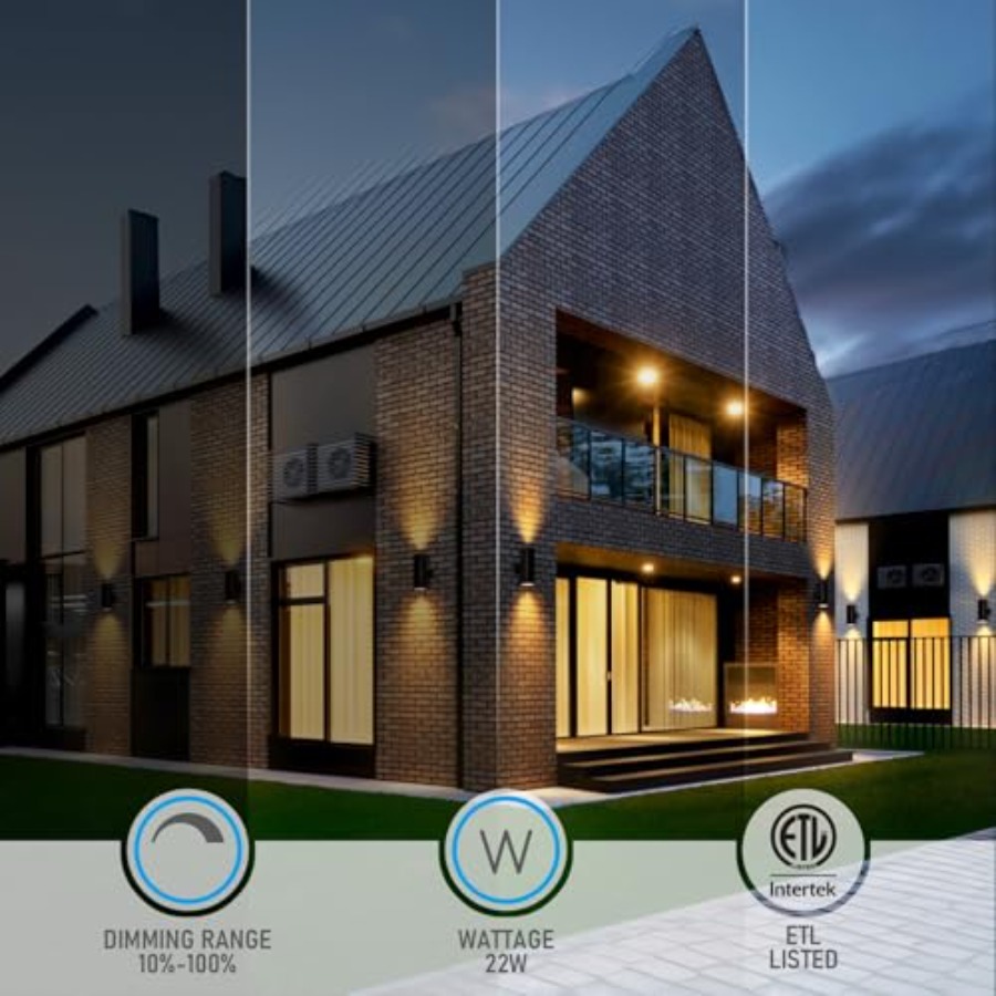 Lampu Dinding LED Silinder 300 - Outdoor Lighting Sconce ulasan dan harga