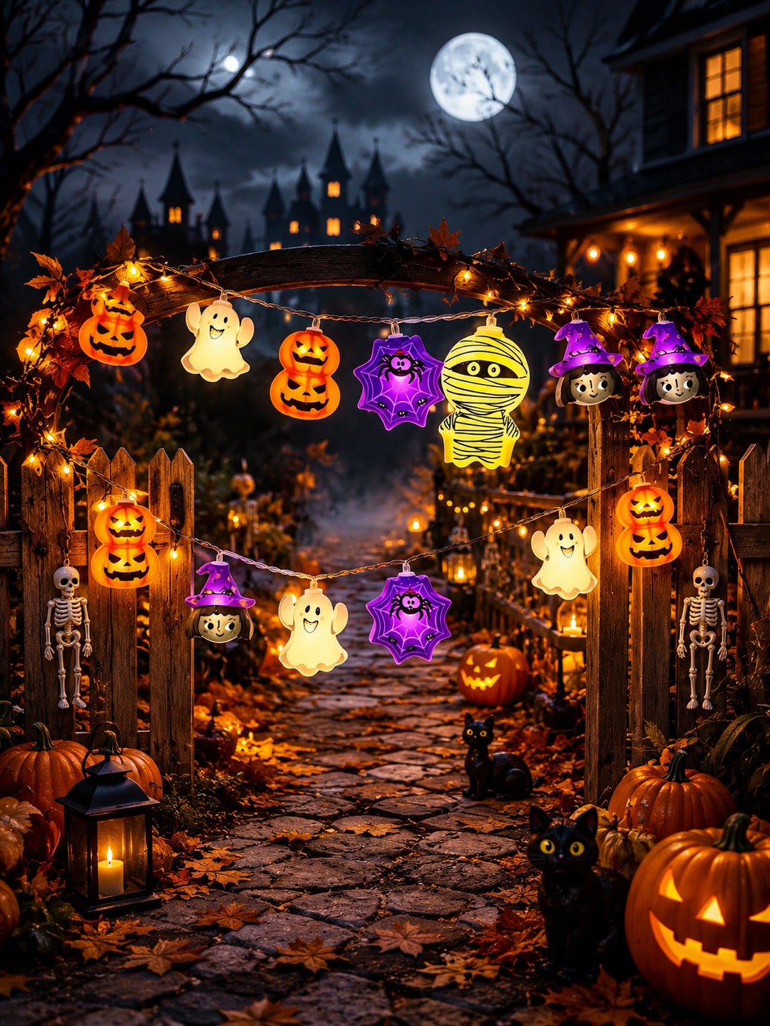 1 buah Lampu Hias Halloween, D - Outdoor Lighting Battery Operated ulasan dan harga