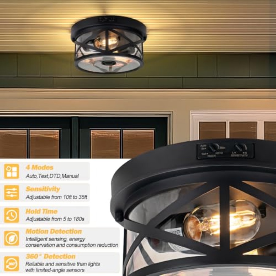 Lampu Langit-langit Luar Ruang - Outdoor Lighting With Sensor ulasan dan harga