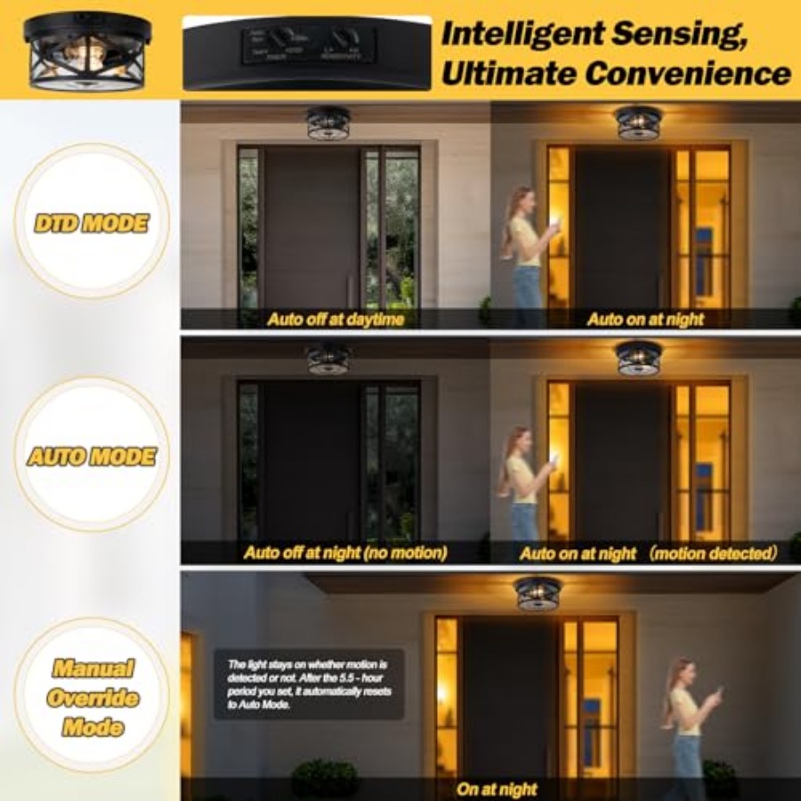 Lampu Langit-langit Luar Ruang - Outdoor Lighting With Sensor ulasan dan harga