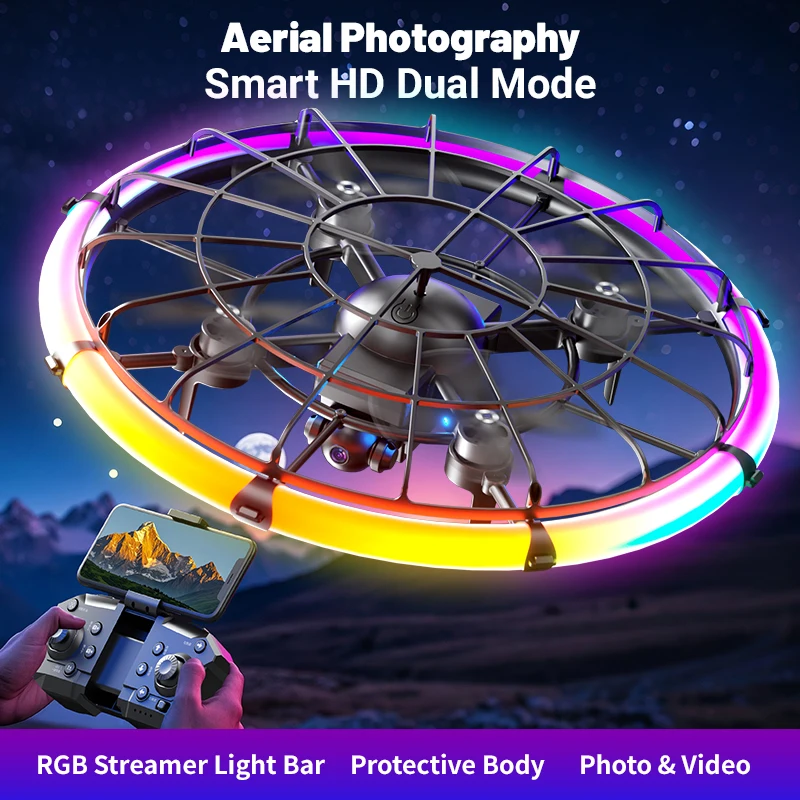 JJRC H145 UFO RC Drone dengan  - Outdoor Lighting Battery Operated ulasan dan harga