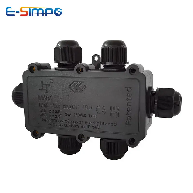 6Way 1IN5Out IP68 Kotak Sambun - Outdoor Lighting Wire Connectors ulasan dan harga