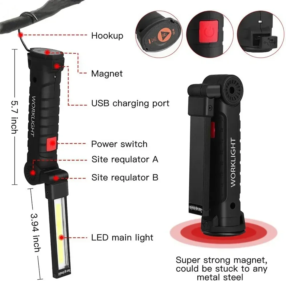 Lampu Inspeksi Senter LED COB  - Outdoor Lighting Bulbs ulasan dan harga