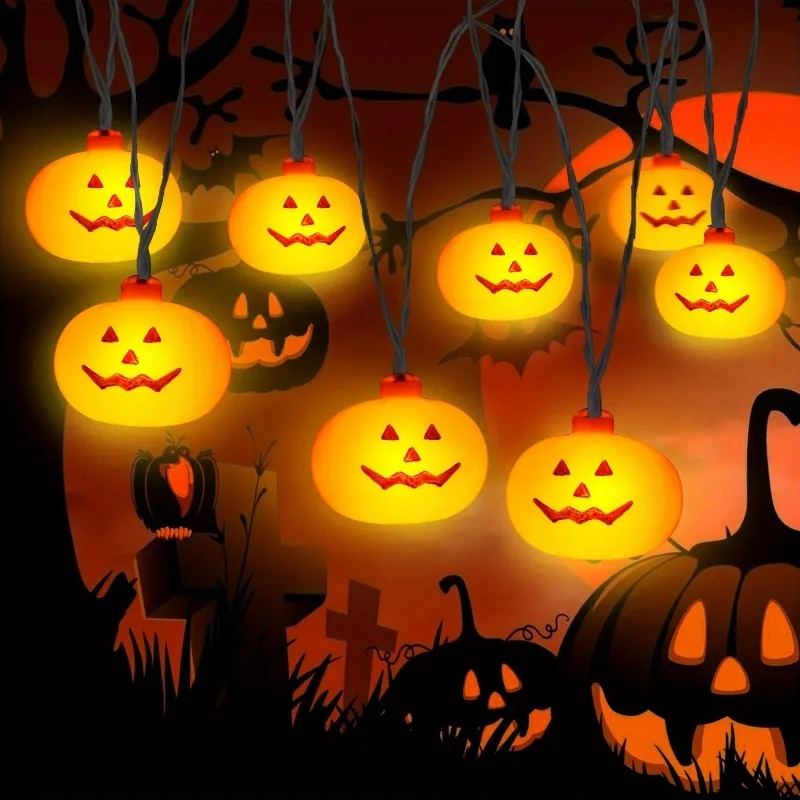 Lampu Hias Labu Halloween 20LE - Outdoor Lighting For Garden ulasan dan harga