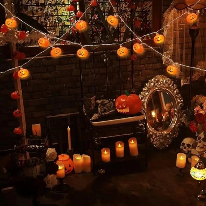 Lampu Hias Labu Halloween 20LE - Outdoor Lighting For Garden ulasan dan harga