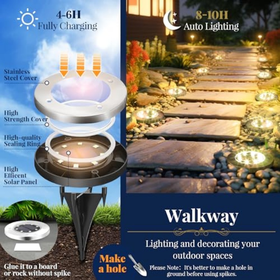 Lampu Taman Tenaga Surya Lampu - Outdoor Lighting For Garden ulasan dan harga