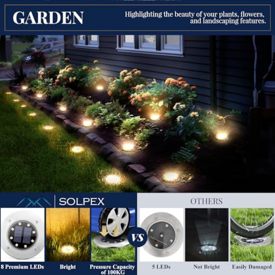 Lampu Taman Tenaga Surya Lampu - Outdoor Lighting For Garden ulasan dan harga